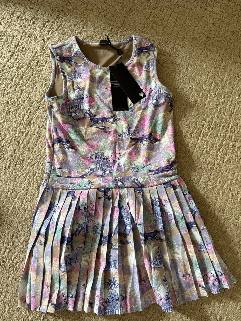 Girls Greyson Pleated Dress w/ shorts